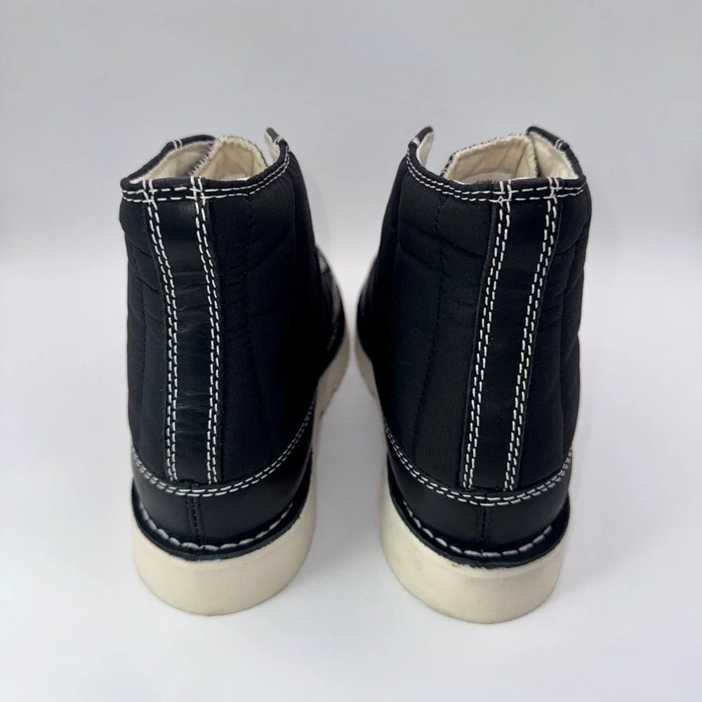 Good‎ News Roopa Quilted Boots Men's Size 9 Black White Puffer